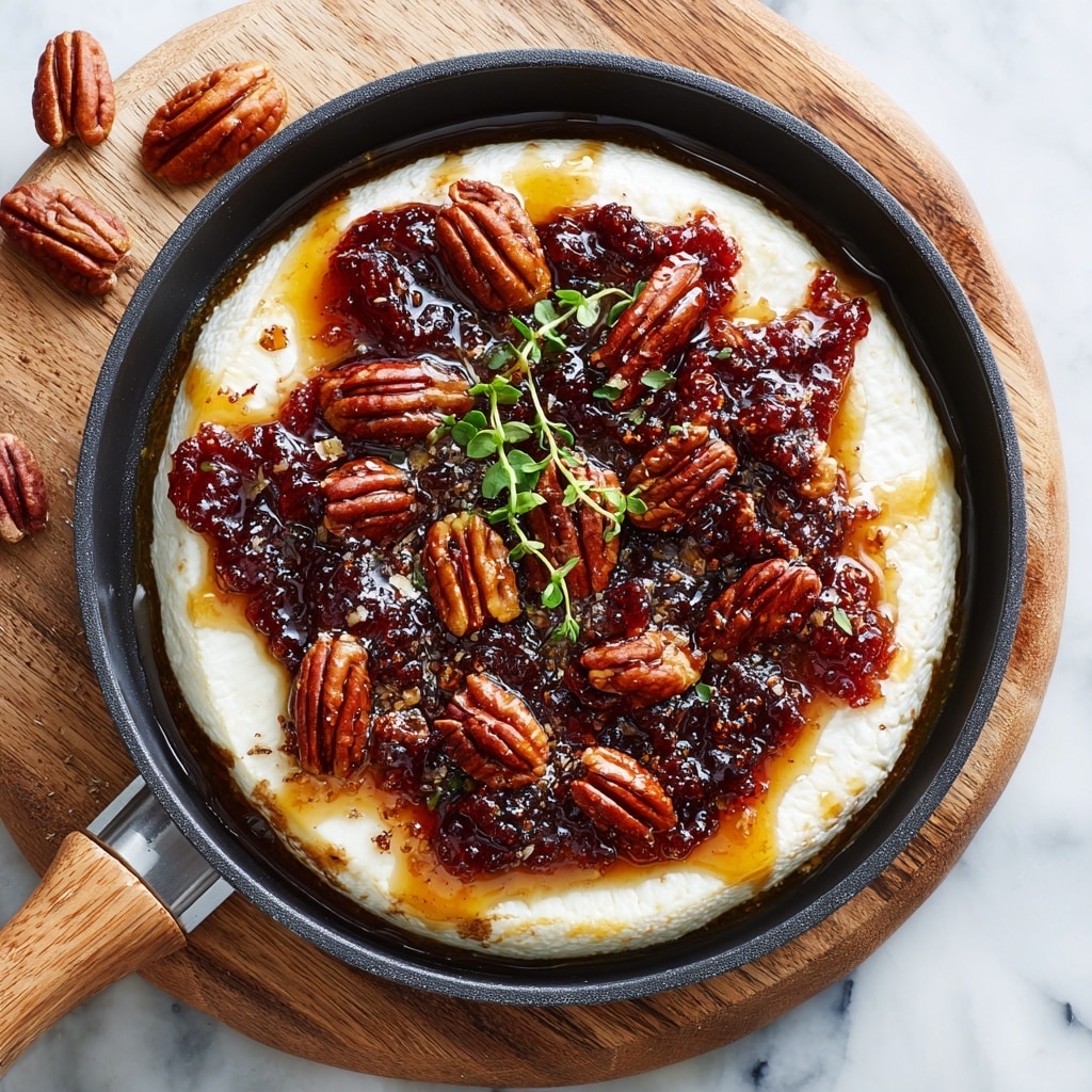 Baked Brie with Fig Jam and Pecans Recipe