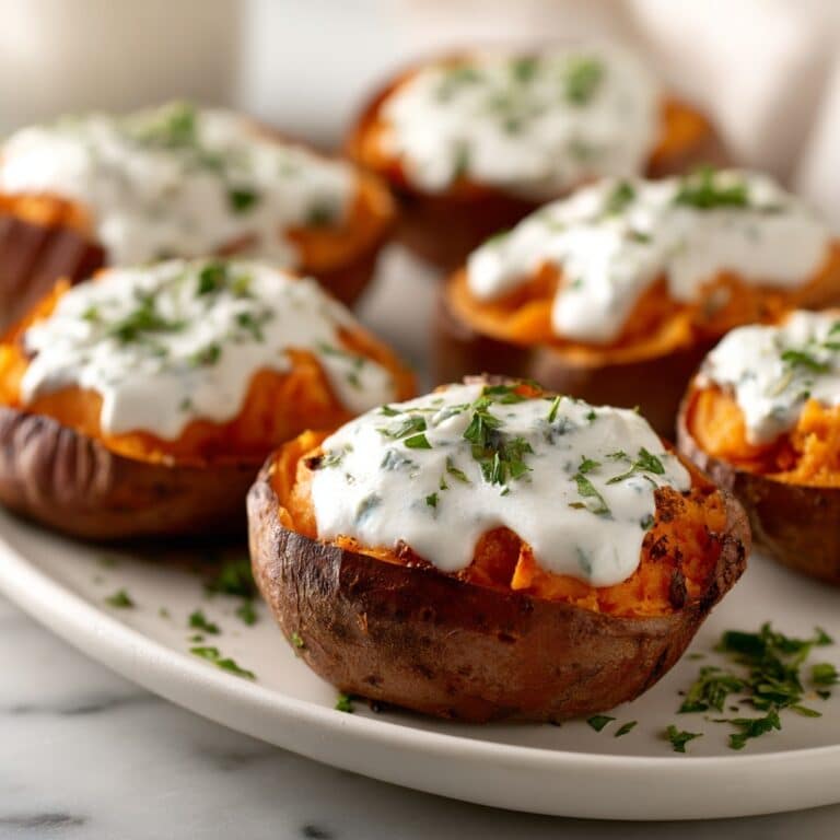 Buffalo Chicken Stuffed Sweet Potatoes Recipe