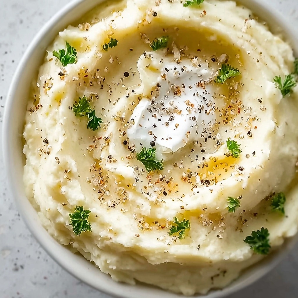 Mashed Cauliflower with Sour Cream (Low-Carb) Recipe - Recipe Image