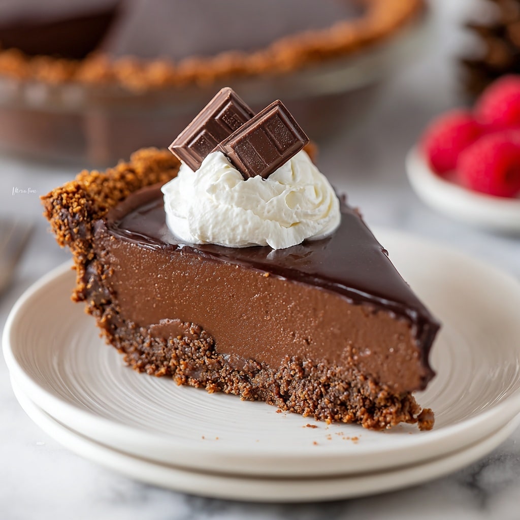 Keto Chocolate Pie Recipe - Recipe Image