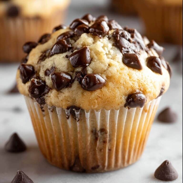 Bakery-Style Chocolate Chip Muffins Recipe