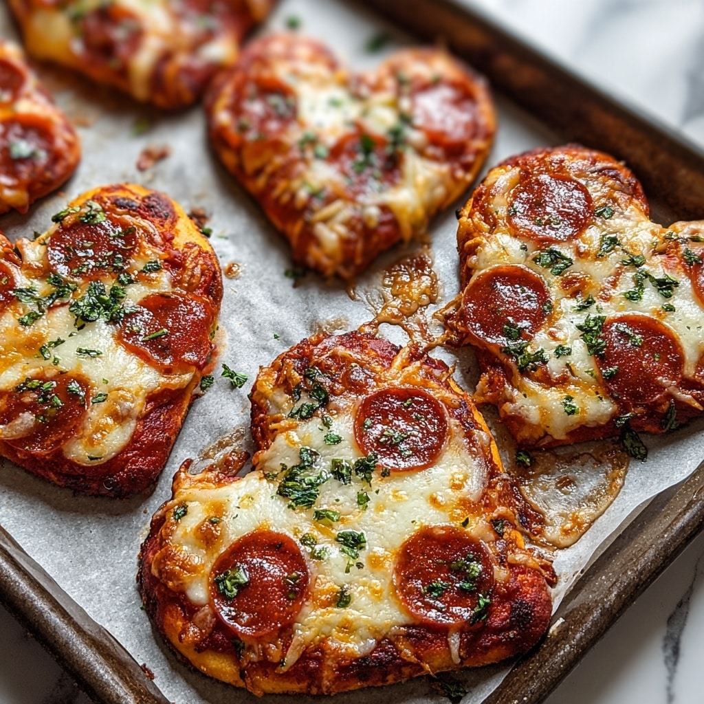 Heart-Shaped Pizzas Recipe - Recipe Image