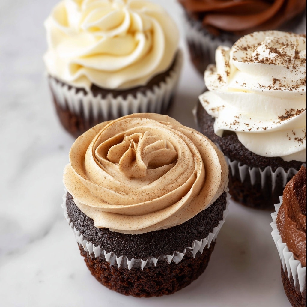Buttercream Icing for Cupcakes (Vanilla and Chocolate) Recipe - Recipe Image