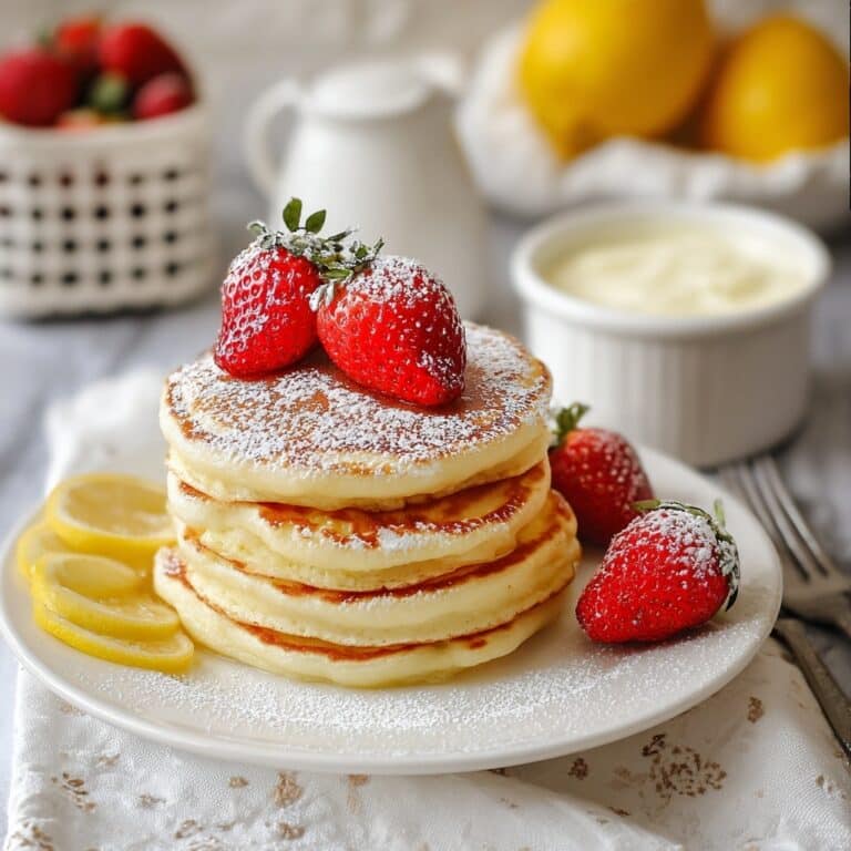 Cloud-like Lemon Soufflé Pancakes Recipe