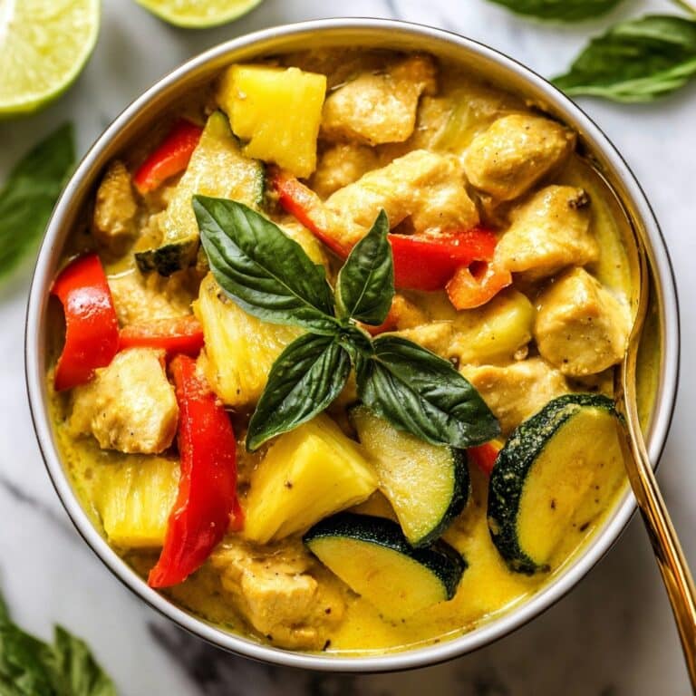 Thai Pineapple Curry with Chicken and Vegetables Recipe