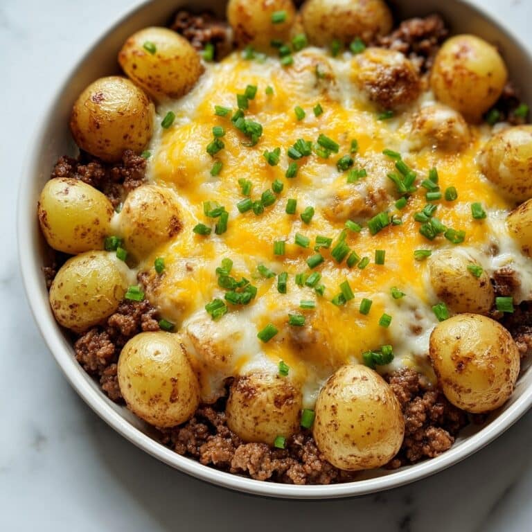 One-Pan Cheesy Meat & Potato Skillet Recipe