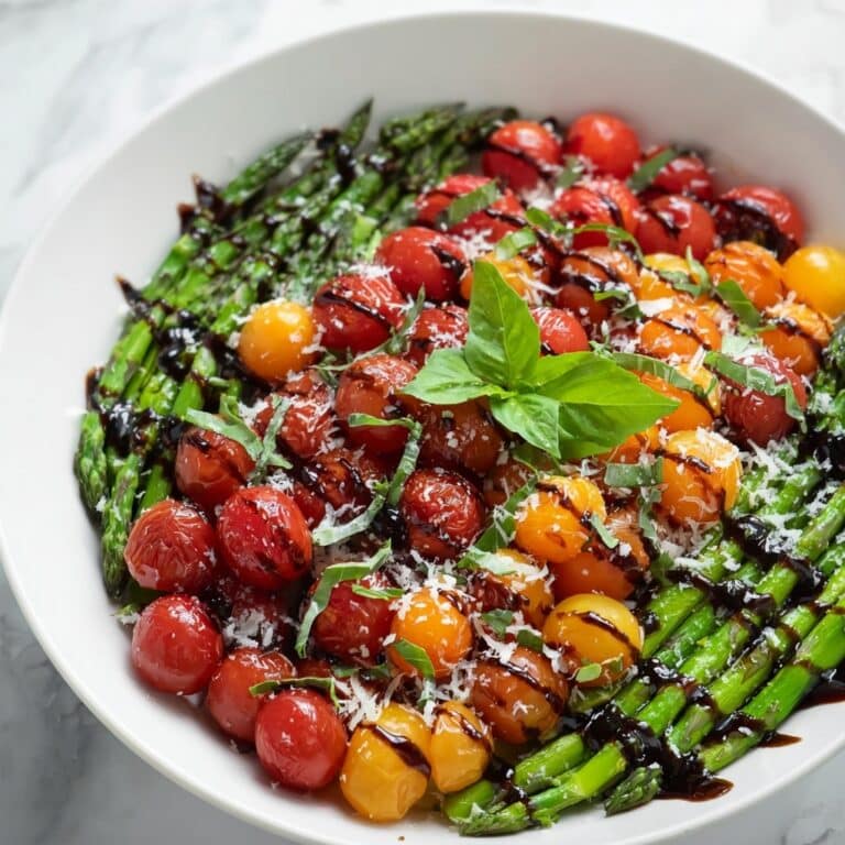 Balsamic Glazed Roasted Tomato and Asparagus Recipe