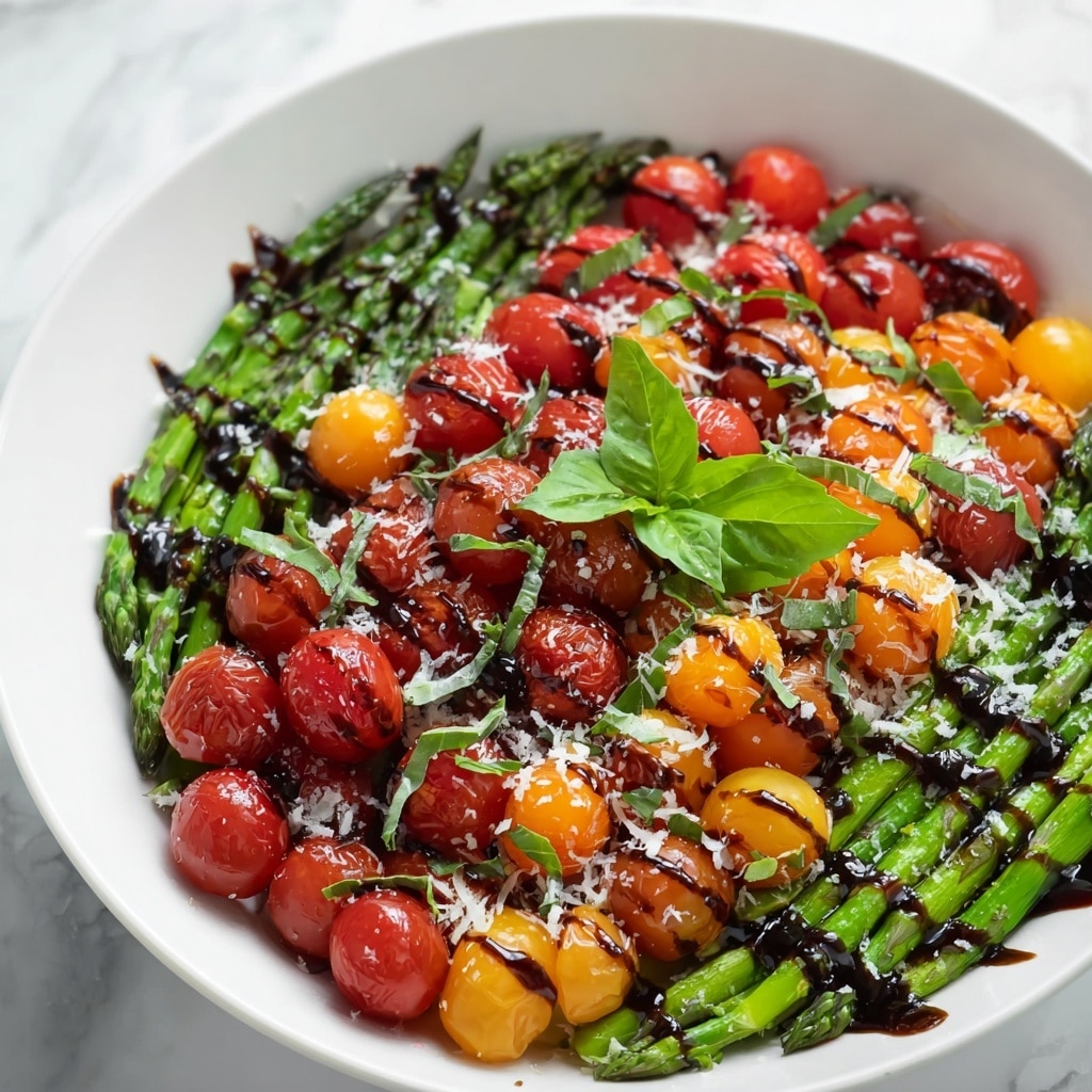 Balsamic Glazed Roasted Tomato and Asparagus Recipe