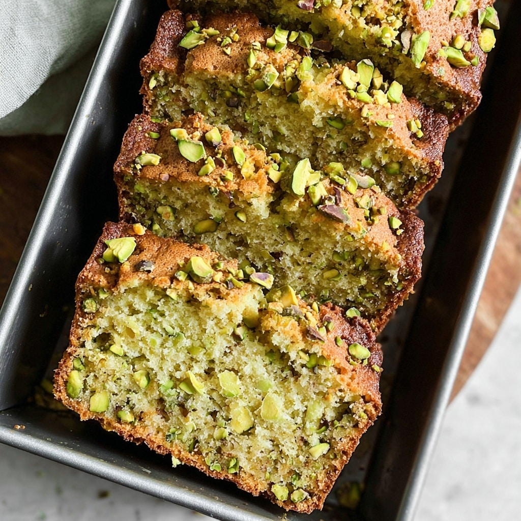 Pistachio Pudding Bread Recipe