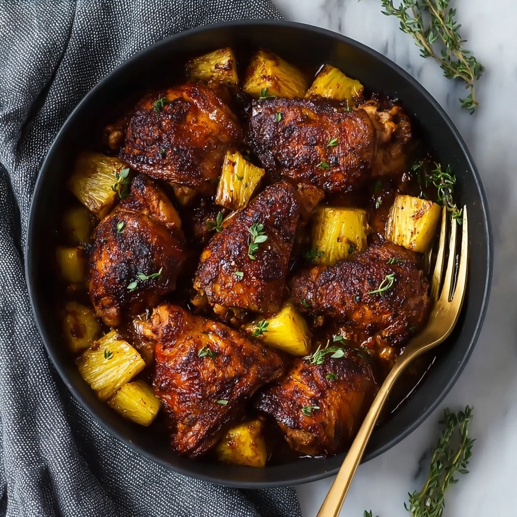 Baked Jamaican Pineapple Jerk Chicken Recipe