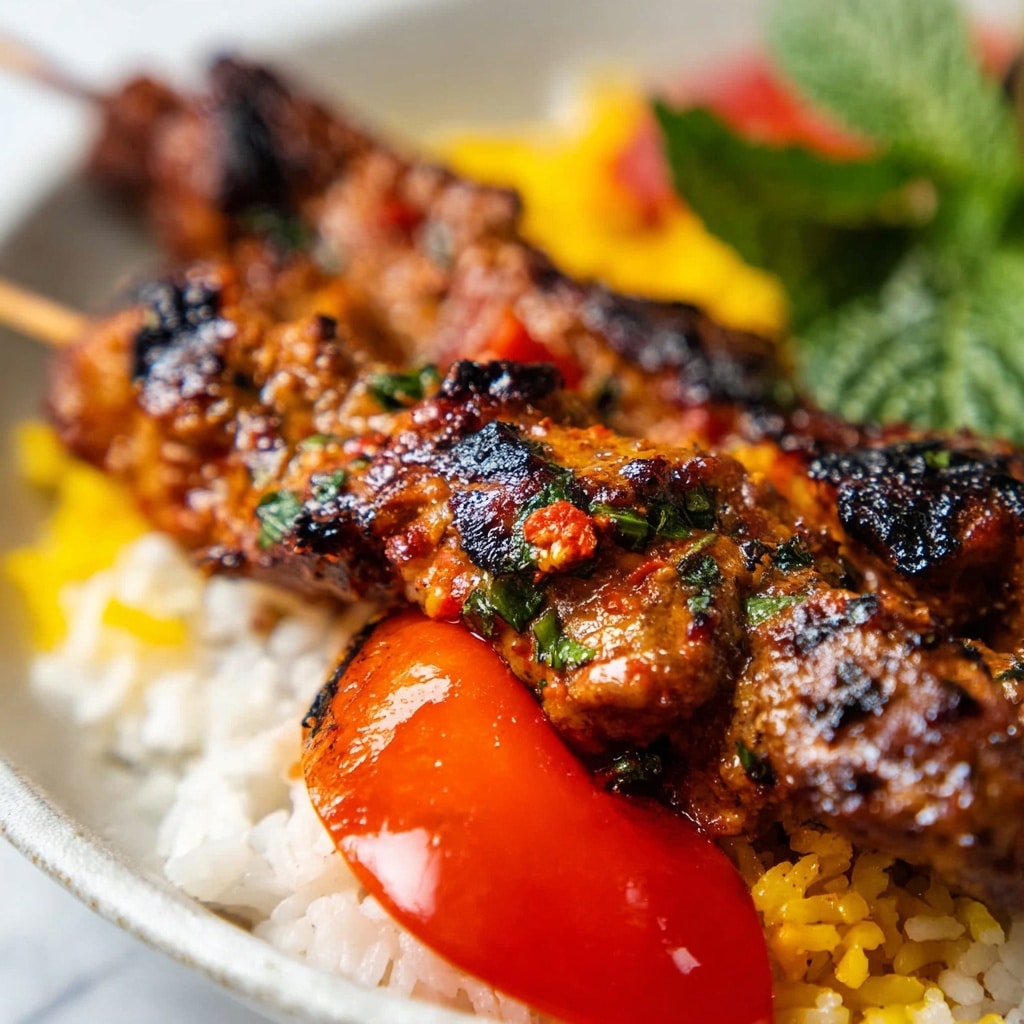 Grilled Chicken Adana Kebabs Recipe