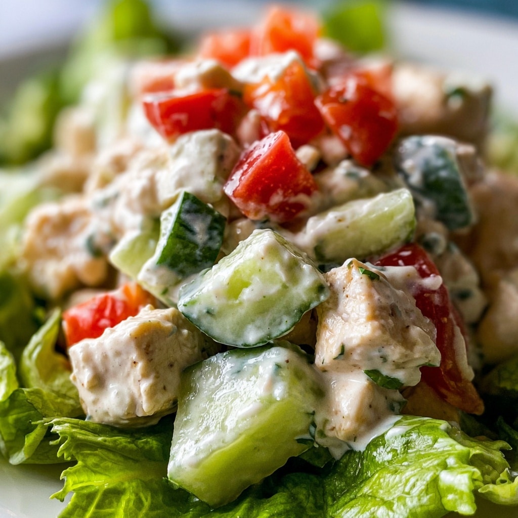 Cucumber Chicken Salad Recipe - Recipe Image