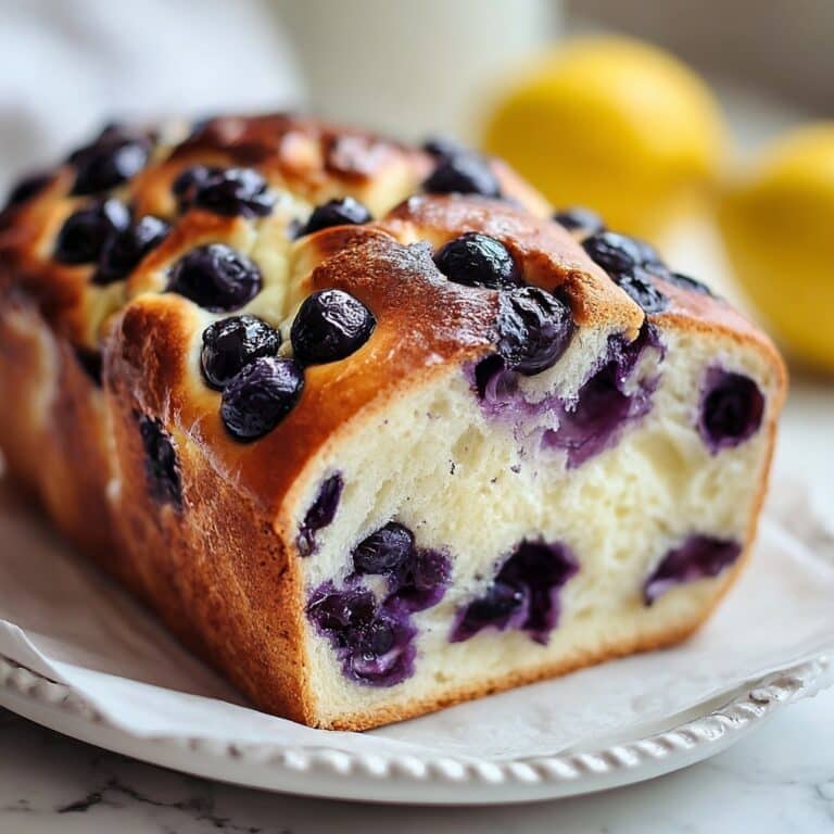 Lemon Blueberry Cream Cheese Sourdough Bread Recipe