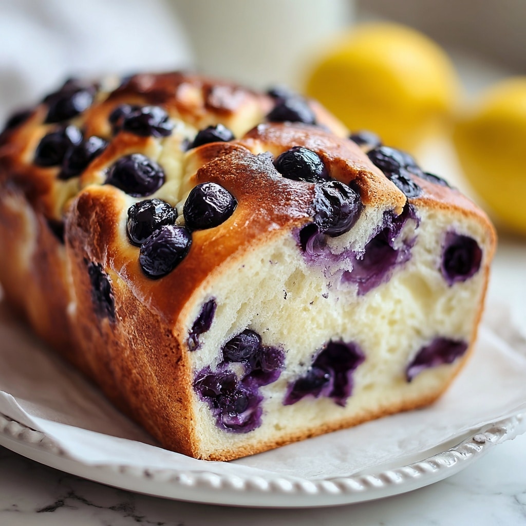 Lemon Blueberry Cream Cheese Sourdough Bread Recipe