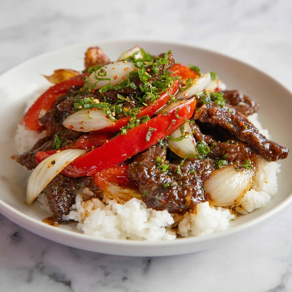 High-Protein Beijing Beef Rice Bowls Recipe - Recipe Image
