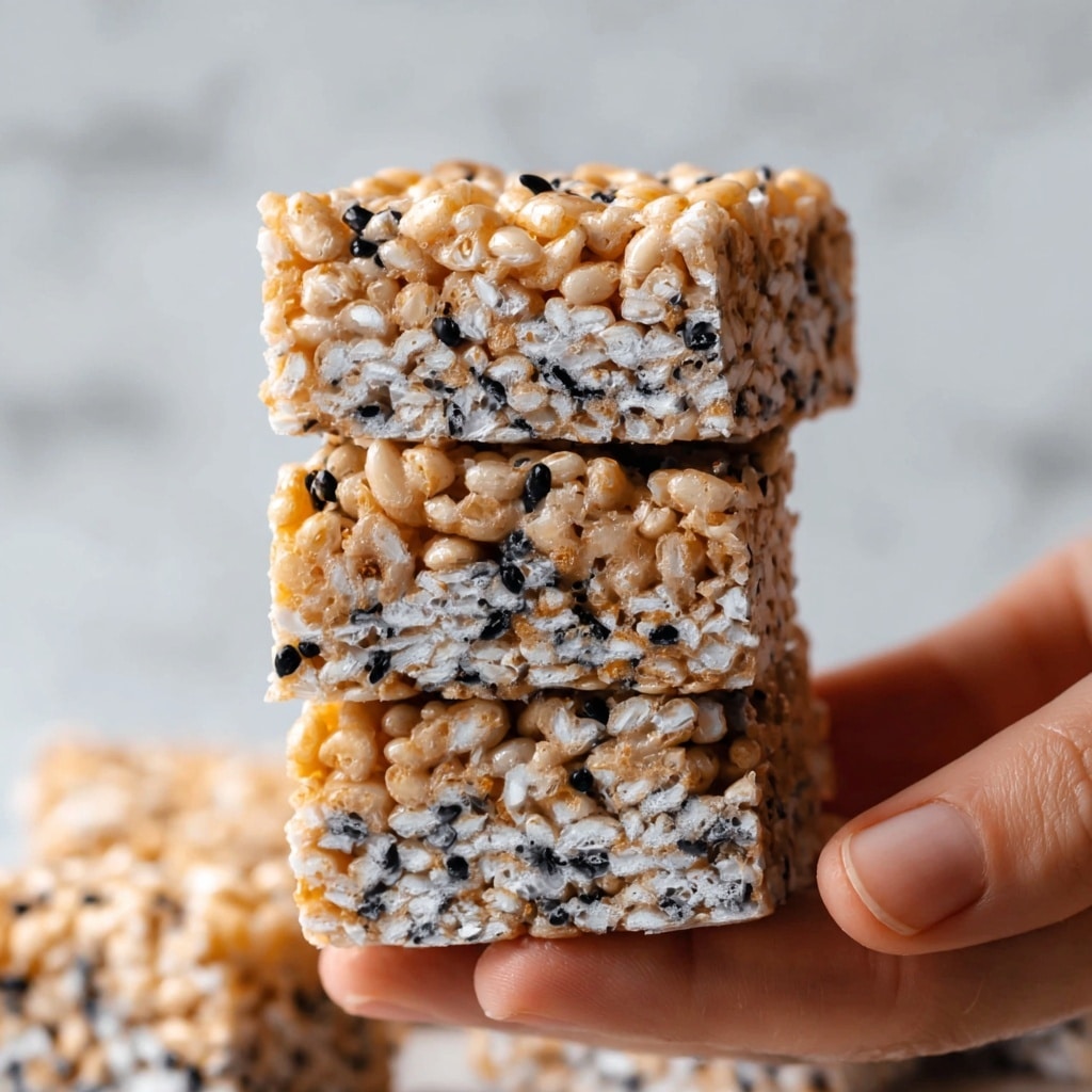 Black Sesame Rice Krispie Treats Recipe
