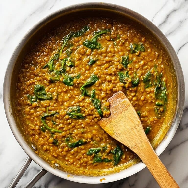 Creamy Coconut Curry Lentils with Spinach Recipe
