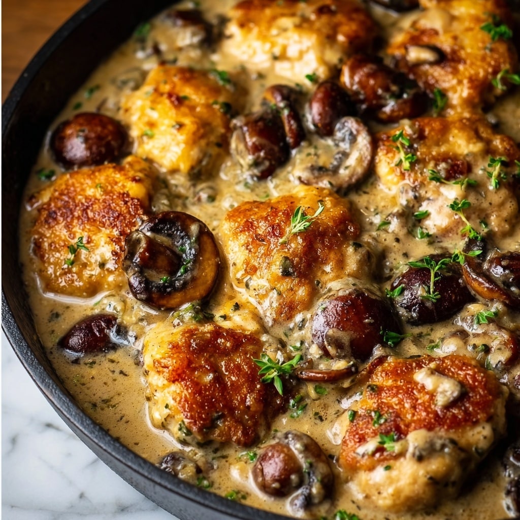 Creamy Chicken with Mushrooms Recipe - Recipe Image