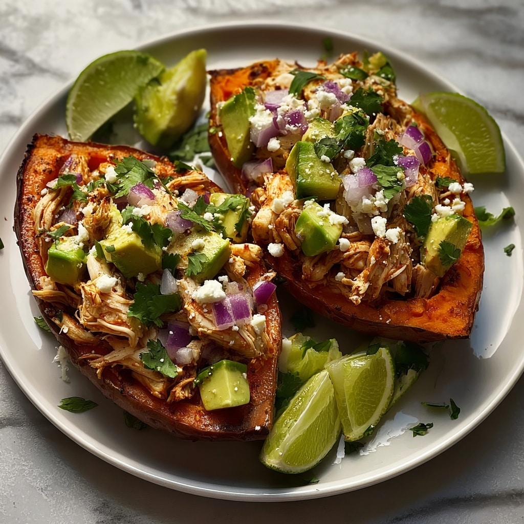 Chicken Avocado Stuffed Sweet Potatoes Recipe