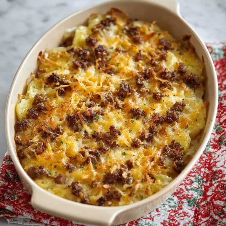 Sausage Hash Brown Breakfast Casserole Recipe