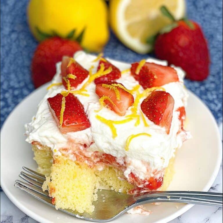 Strawberry Lemonade Poke Cake Recipe