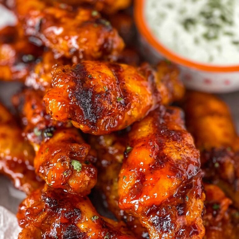 Bacon-Wrapped Chicken Wings with BBQ Hot Sauce Recipe