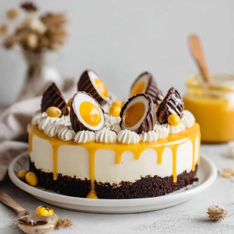 Vegan Creme Egg Cheesecake Recipe