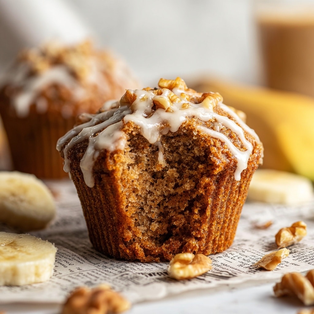 Vegan Banana Bread Muffins With Walnut Crumble Topping Recipe