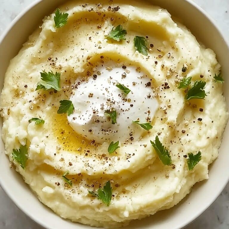Mashed Cauliflower with Sour Cream (Low-Carb) Recipe