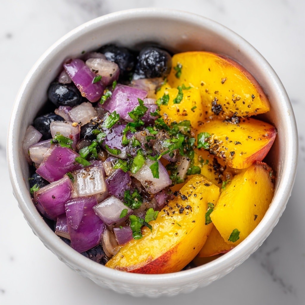 Grilled Peach Blueberry Salad Recipe - Recipe Image