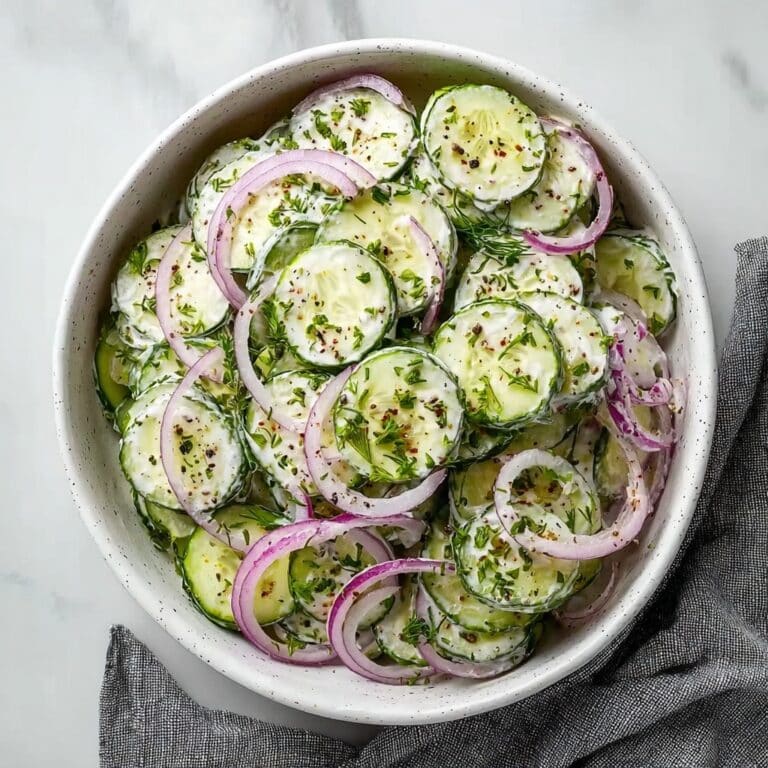 Creamy Cucumber Salad Recipe