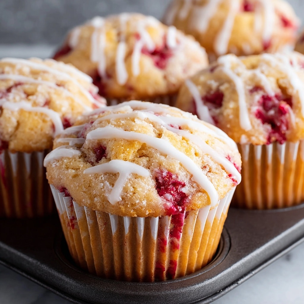 Juicy Strawberry Yogurt Muffins Recipe - Recipe Image