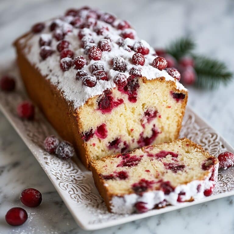 Christmas Cranberry Pound Cake Recipe
