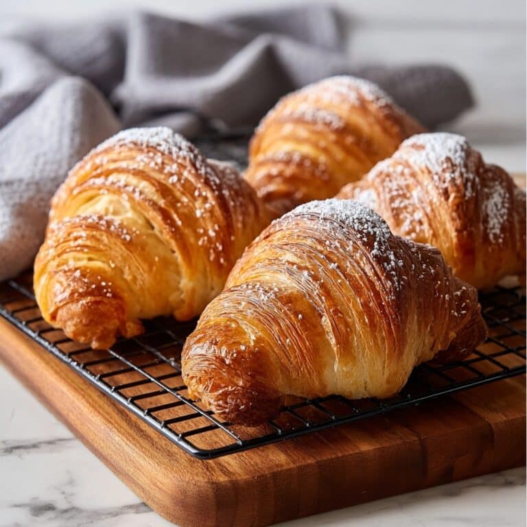 Air Fryer Croissants with Nutella and Chocolate Chips Recipe
