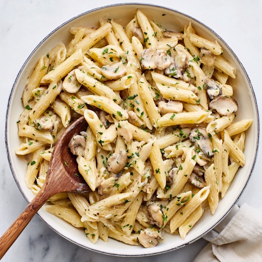 Creamy Garlic Chicken Penne Recipe - Recipe Image