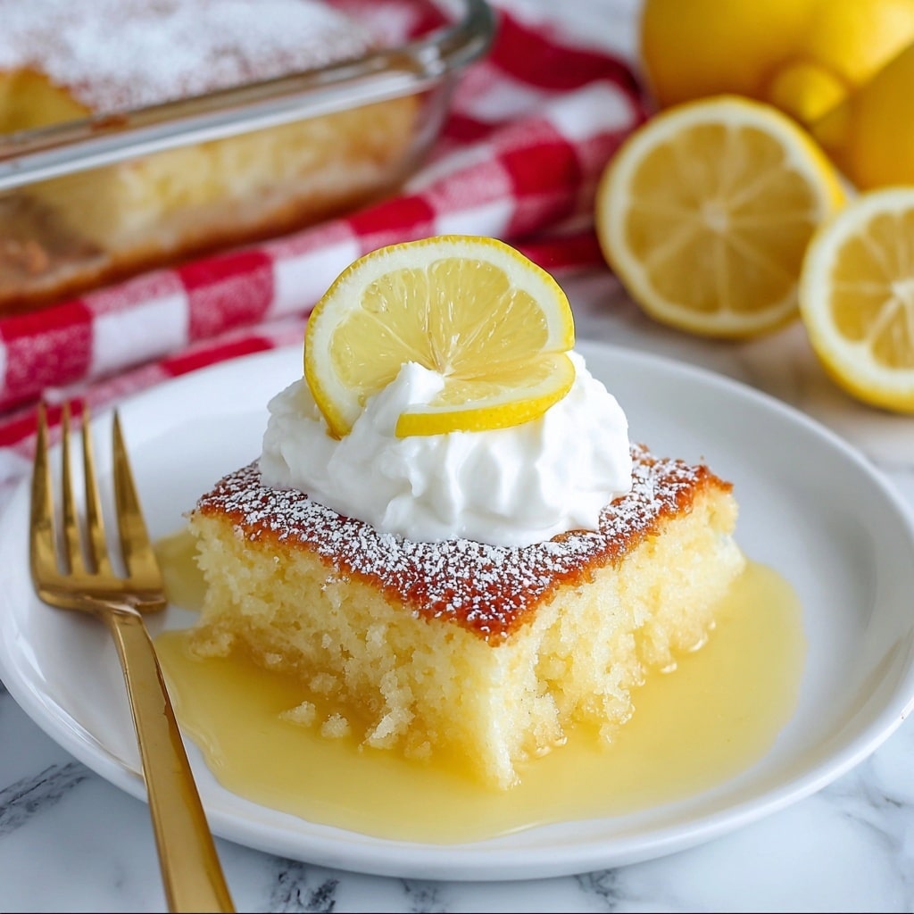 Luscious Lemon Pudding Cake Recipe - Recipe Image