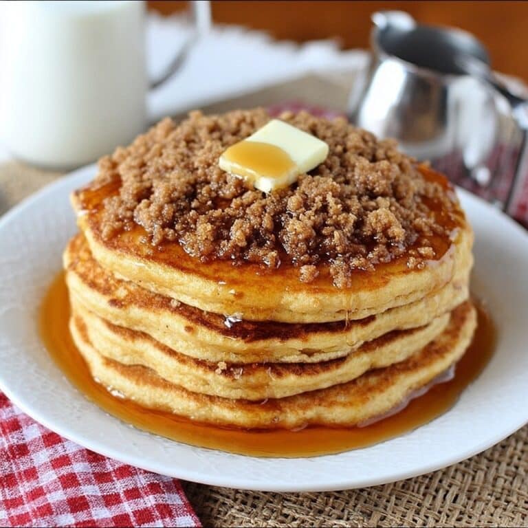 Brown Sugar Cinnamon Streusel Pancakes Recipe