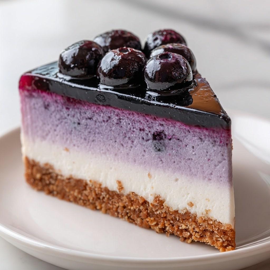 Blueberry Mousse Cheesecake Recipe - Recipe Image