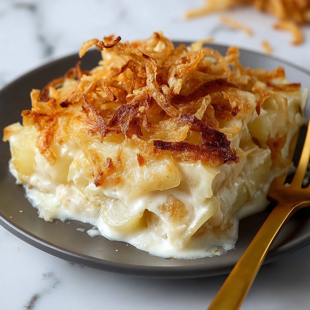 French Onion Funeral Potatoes Recipe
