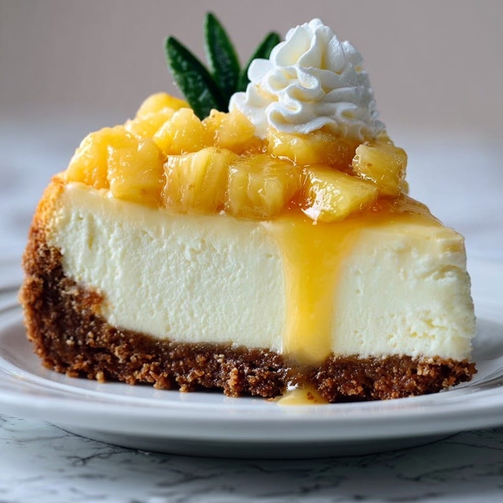 Cheesecake with Pineapple Mousse Recipe - Recipe Image
