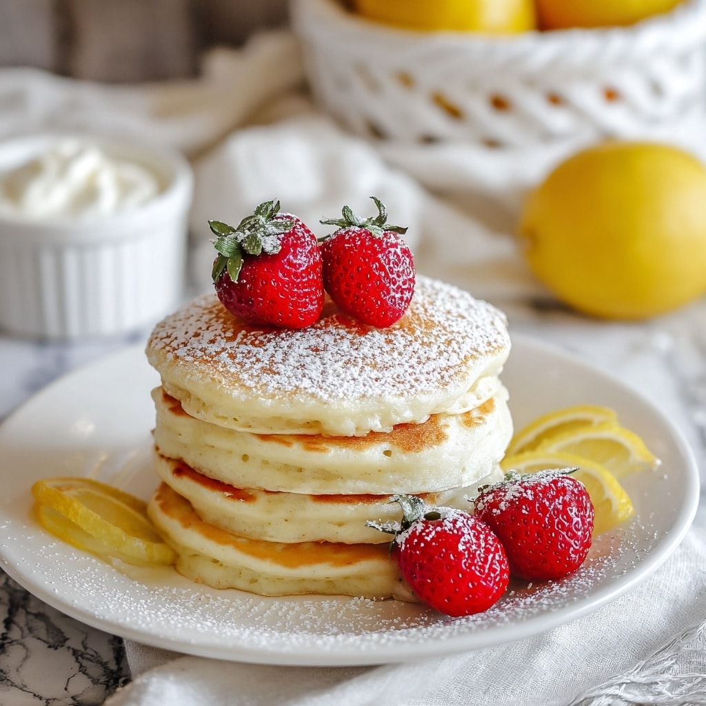 Cloud-like Lemon Soufflé Pancakes Recipe - Recipe Image