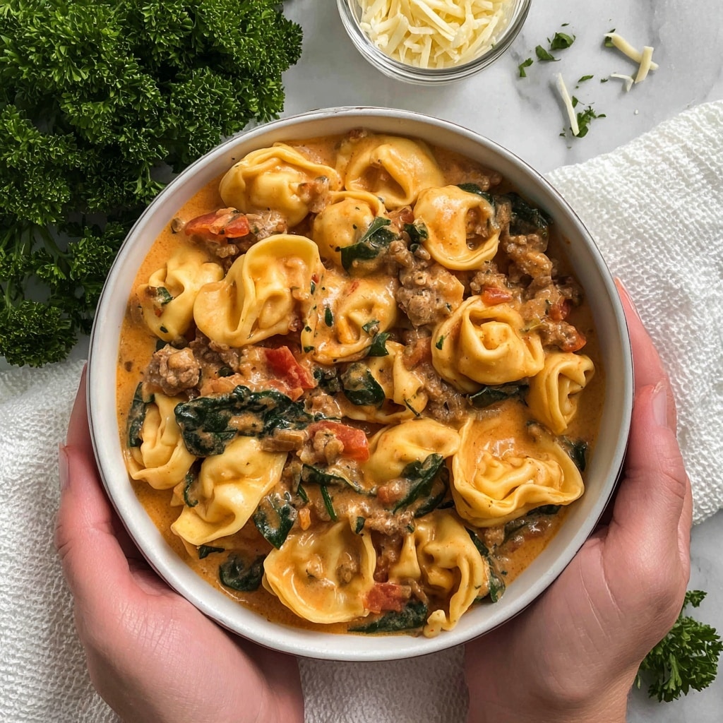 Creamy Crockpot Tortellini Recipe
