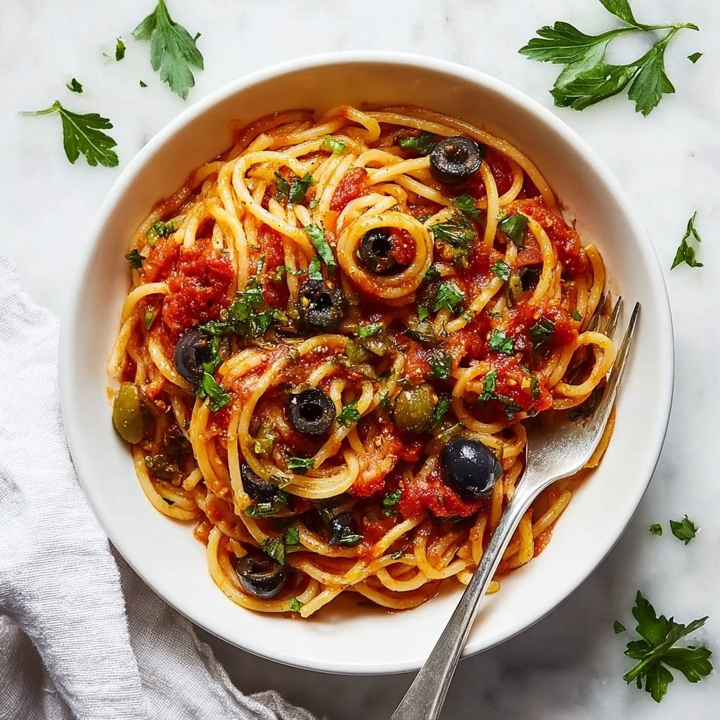 Pasta Puttanesca Recipe - Recipe Image