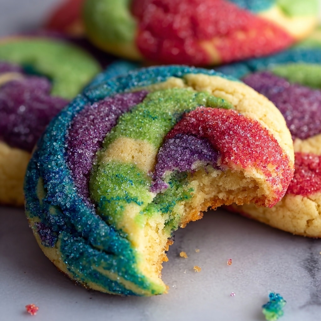 Rainbow Colorful Sugar Cookies Recipe