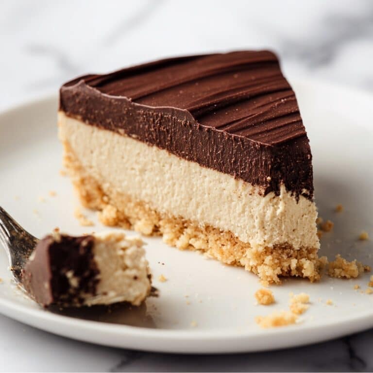No Bake Chocolate Peanut Butter Cheesecake Recipe