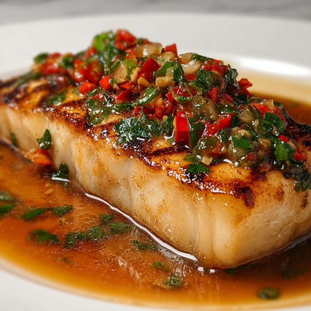 Pan-Fried Sea Bass with Chili and Greens Recipe