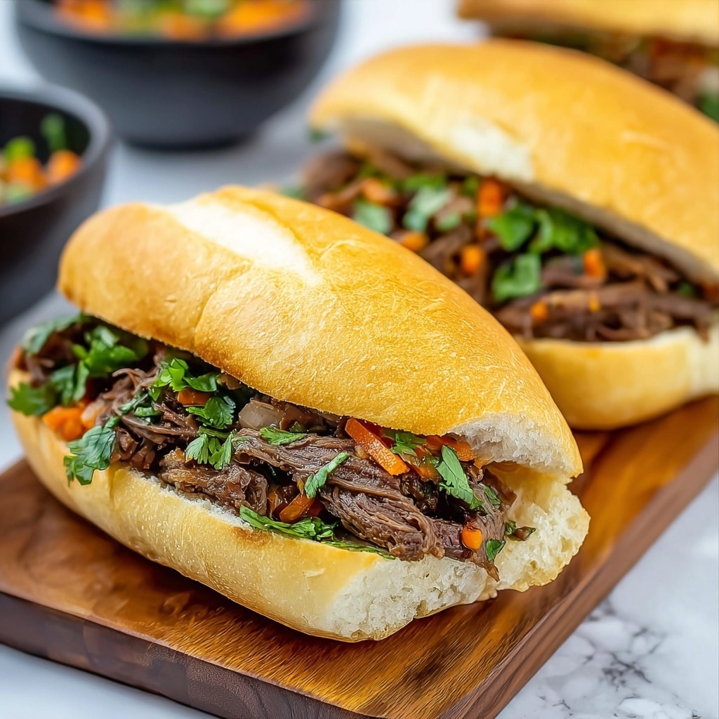 Instant Pot Italian Beef Sandwiches with Pepperoncini and Giardiniera Recipe