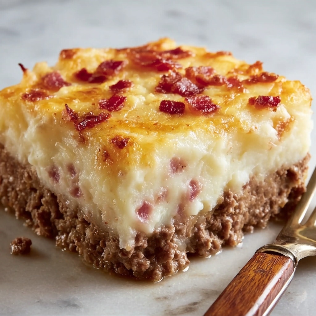 Cowboy Meatloaf and Potato Casserole Recipe