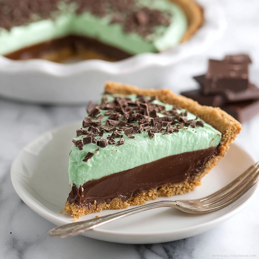 Chocolate Mint Pie Recipe - Recipe Image