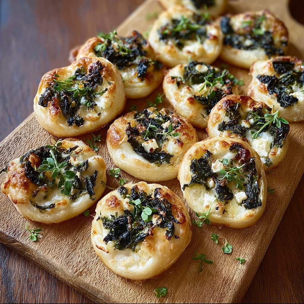 Spanakopita Puff Pastry Swirl Bites Recipe